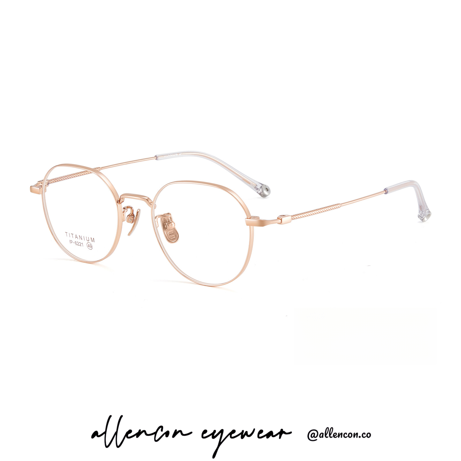 纯钛方圆框丨清爽云感丨温柔小框丨陶瓷鼻托丨女款DG6221【全球购】