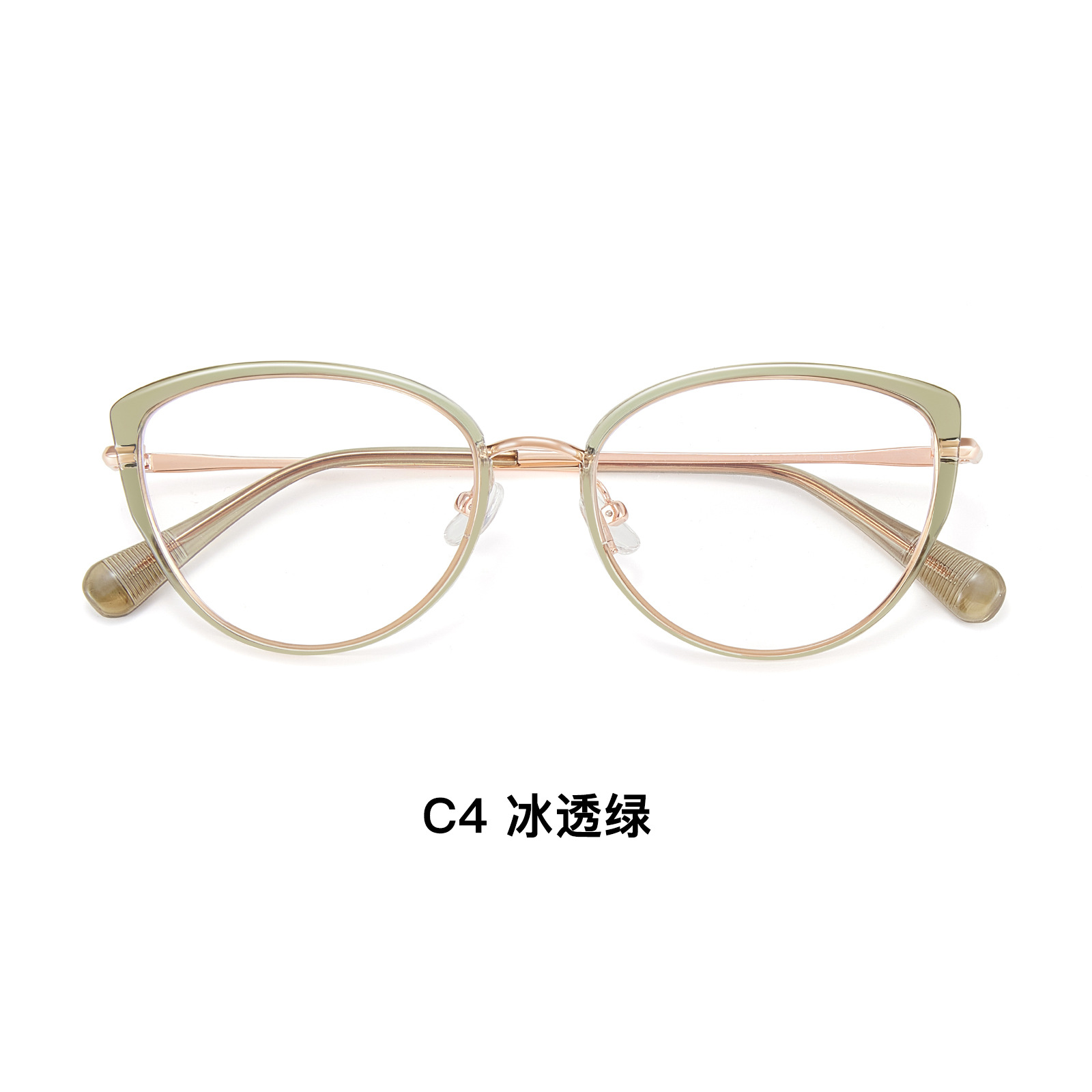 金胶猫眼框丨柔和脸型轮廓丨4mm宽边丨女款DG-TQ5740【全球购】