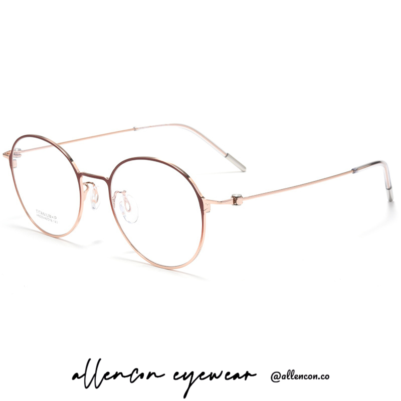 纯钛圆框丨原宿风潮丨双色电镀丨男女同款丨H8009Z【全球购】