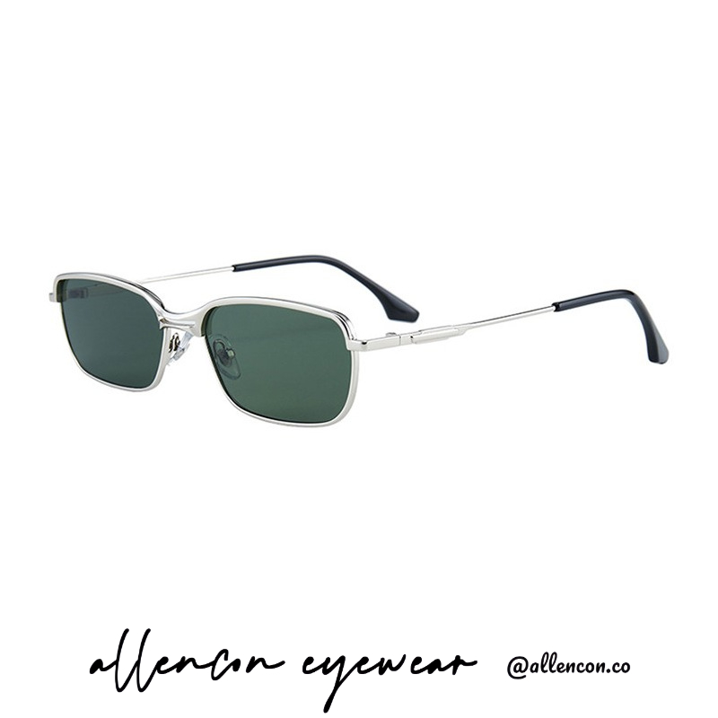 复古窄框墨镜丨小脸高级感丨小方框墨绿太阳镜丨潮酷欧美风辣妹丨四色可选