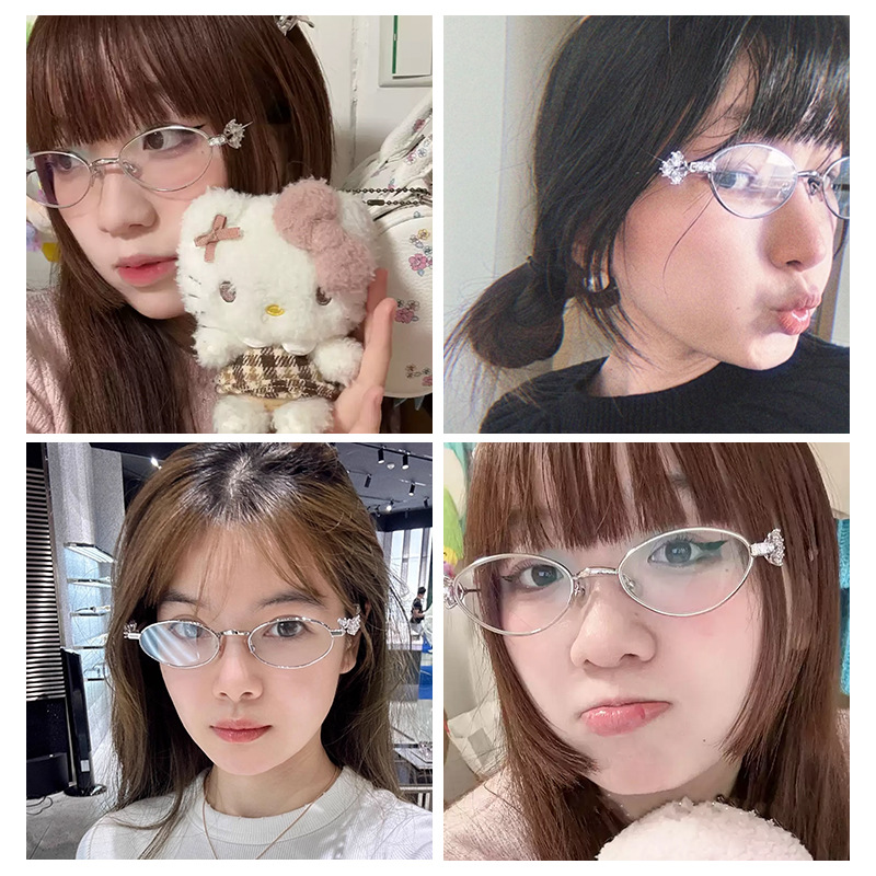 半钛椭圆框丨珠宝系列丨高级氛围感丨颜值出众丨女款bsf30913Y【全球购】