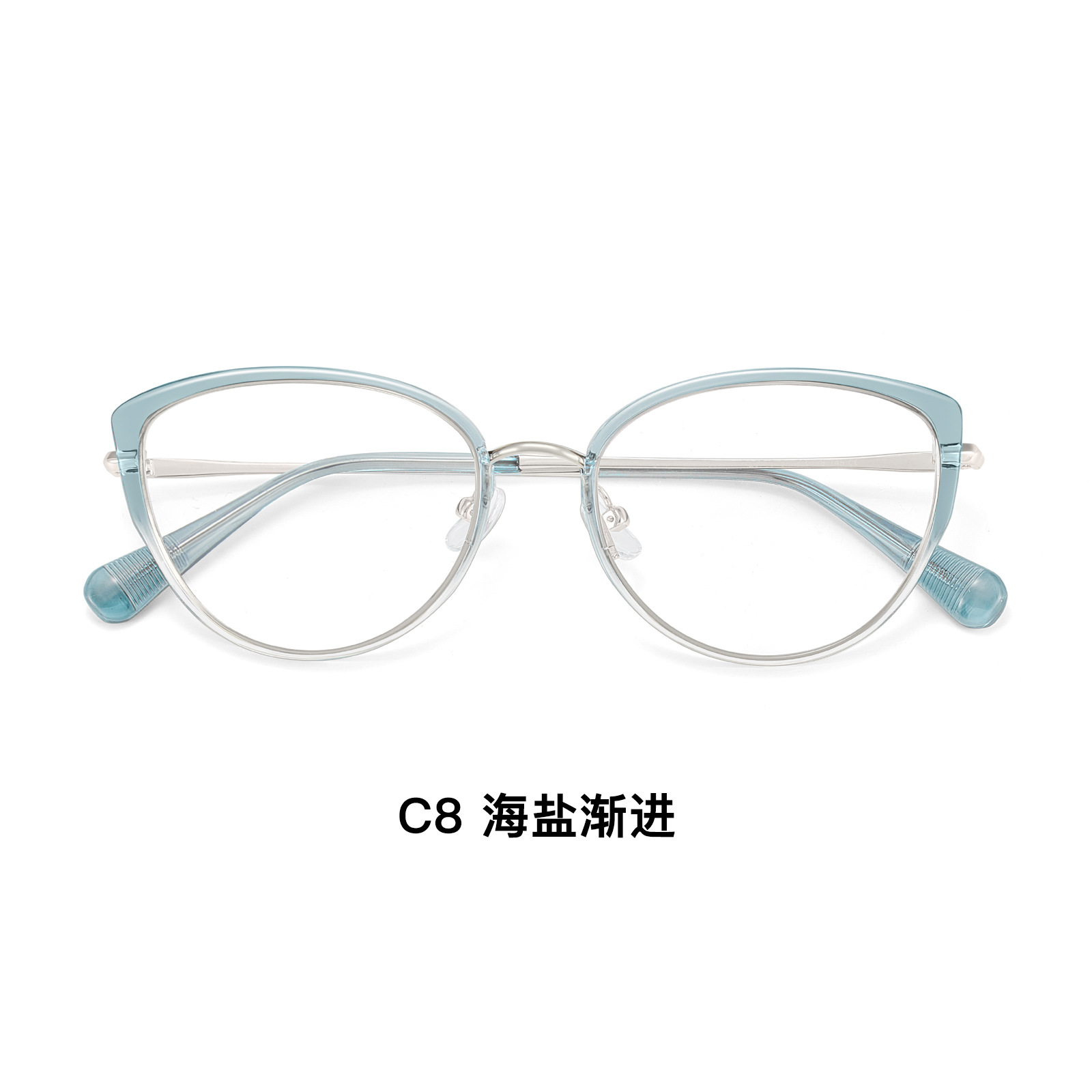 金胶猫眼框丨柔和脸型轮廓丨4mm宽边丨女款DG-TQ5740【全球购】