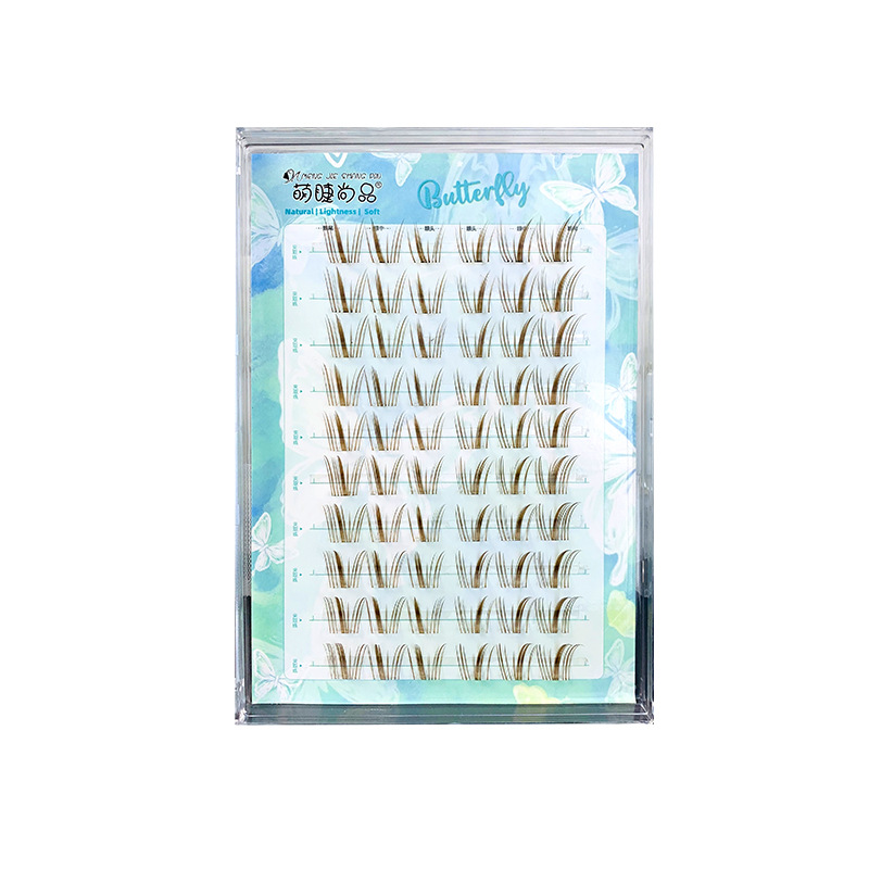 萌睫尚品假睫毛 | 免胶款 | 12-13mm | 焦糖小风铃 | 分段式