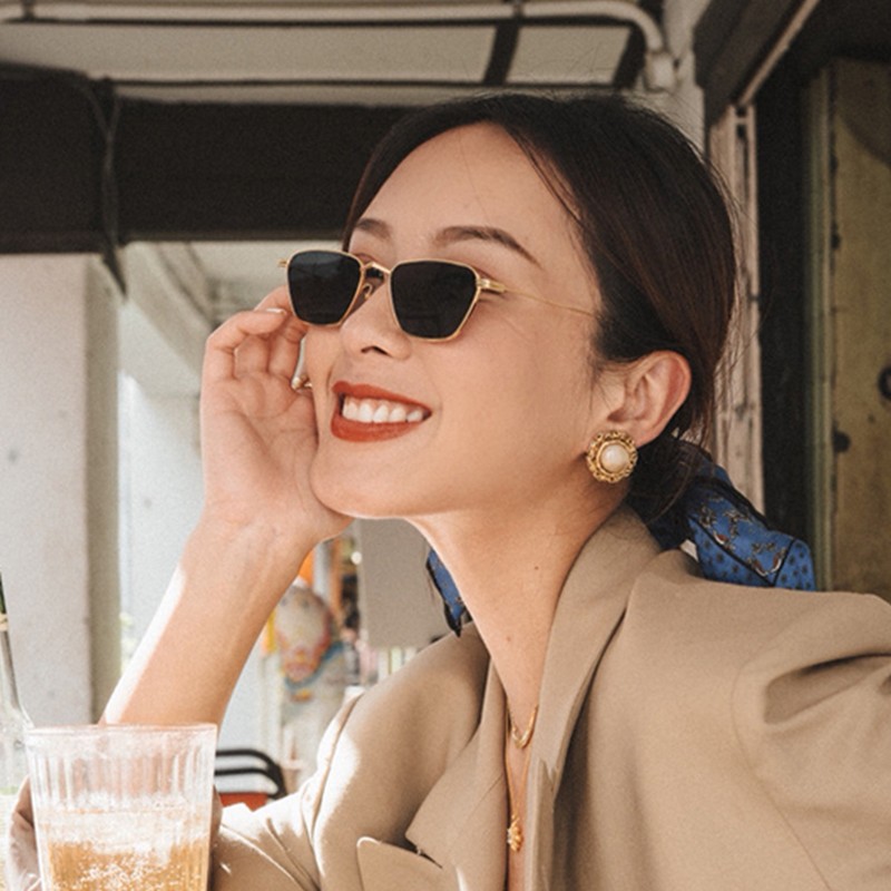 金属小框方形丨复古港风墨镜丨四色可选