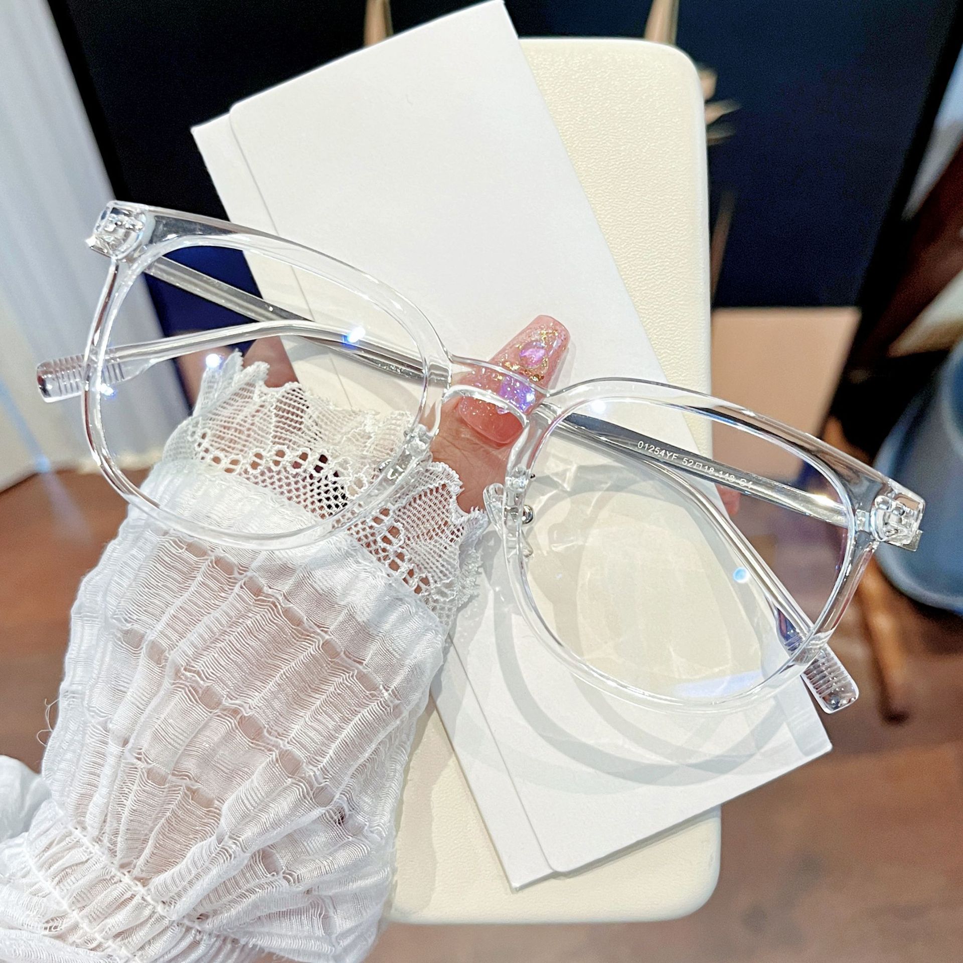 TR方圆框丨椰子透灰框丨显白显脸小丨减龄素颜镜丨颜值翻倍丨女款