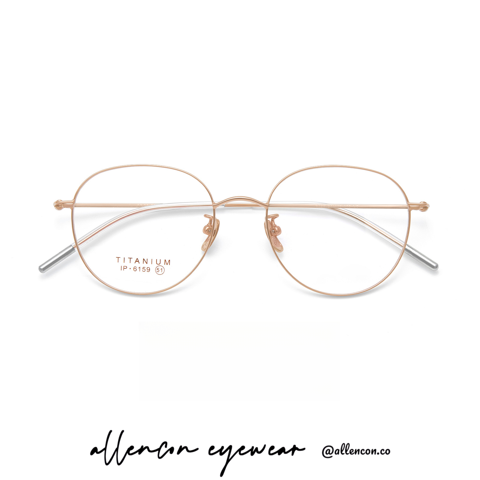 纯钛复古圆框丨韩剧千金小姐风丨精细钛腿丨9g丨男女同款丨DG6159【全球购】