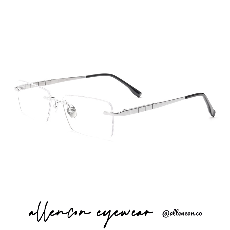 β钛无框眼镜丨方形框丨高启盛同款丨复古港风丨男款