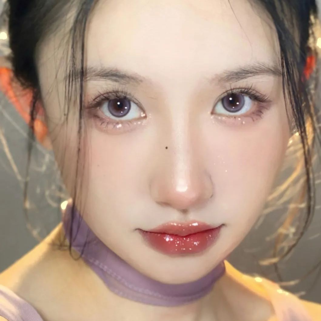 AnSerua安视彩 | 韩产年抛 | 硅水凝胶 | 荔枝气泡 | 神明少女粉 | 小玫瑰 | 14.0mm-allencon