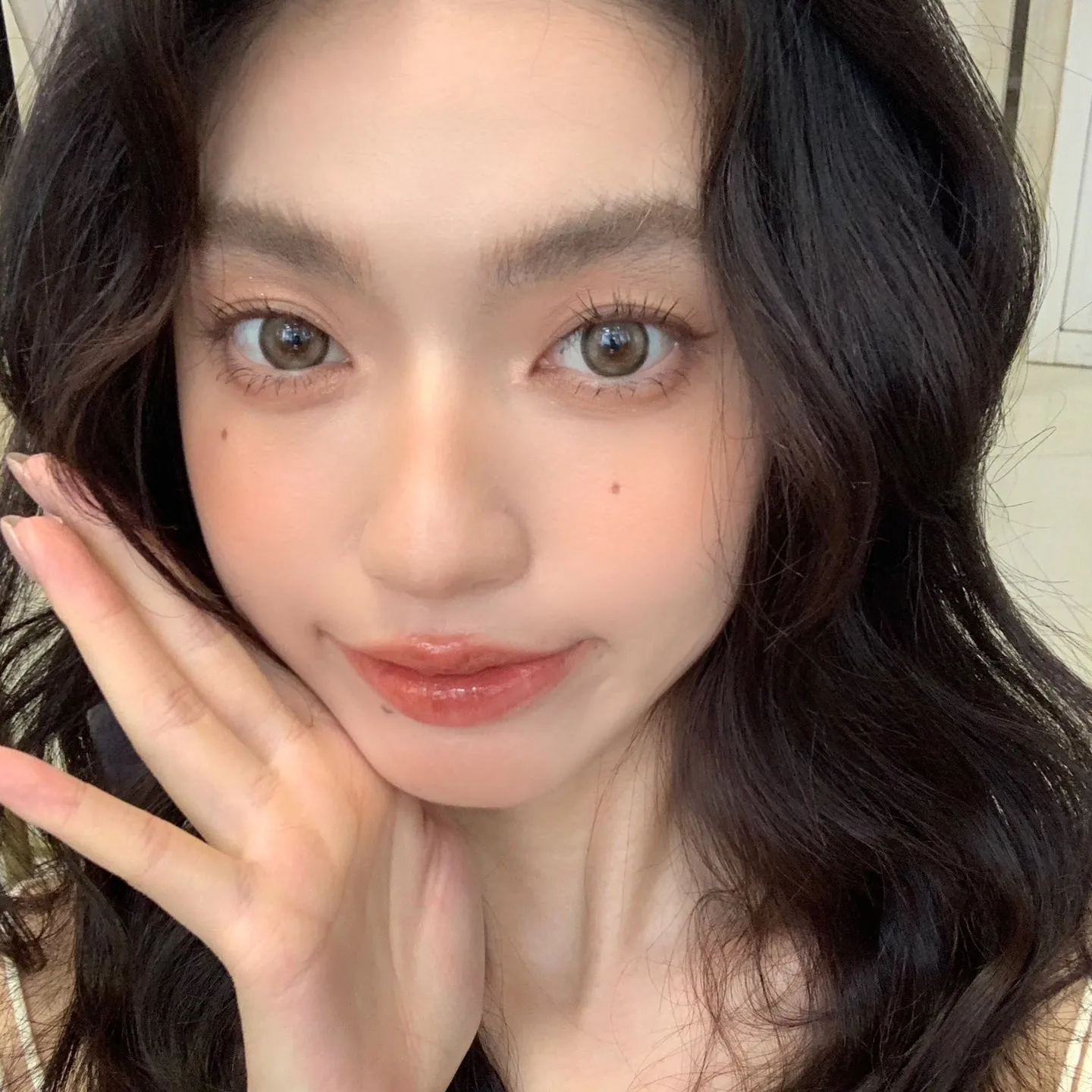 Aromi | 韩产年抛 | 水凝胶 | 温柔少女系列 | 亚麻棕绿色调 | 松岛亚麻 |14.5mm-allencon