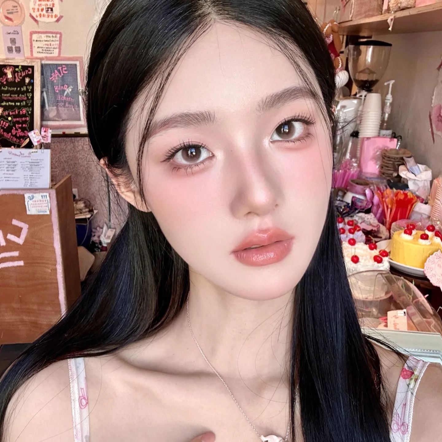 FaFaCon | 国产日抛 | 水凝胶 | 樱花渐变粉 | 霓虹粉墨 | 14.2mm | 10片装-allencon