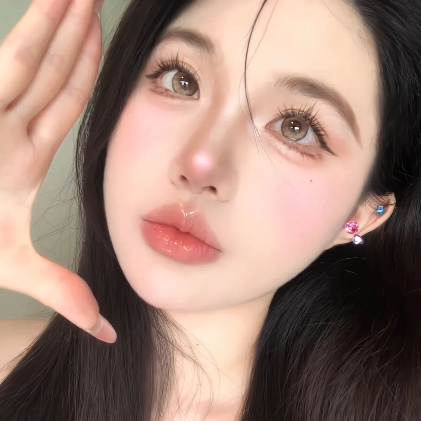 FaFaCon | 国产半年抛 | 含硅非离子 | 淡颜牛乳茶 | 焦糖雀斑 | 14.2mm-allencon