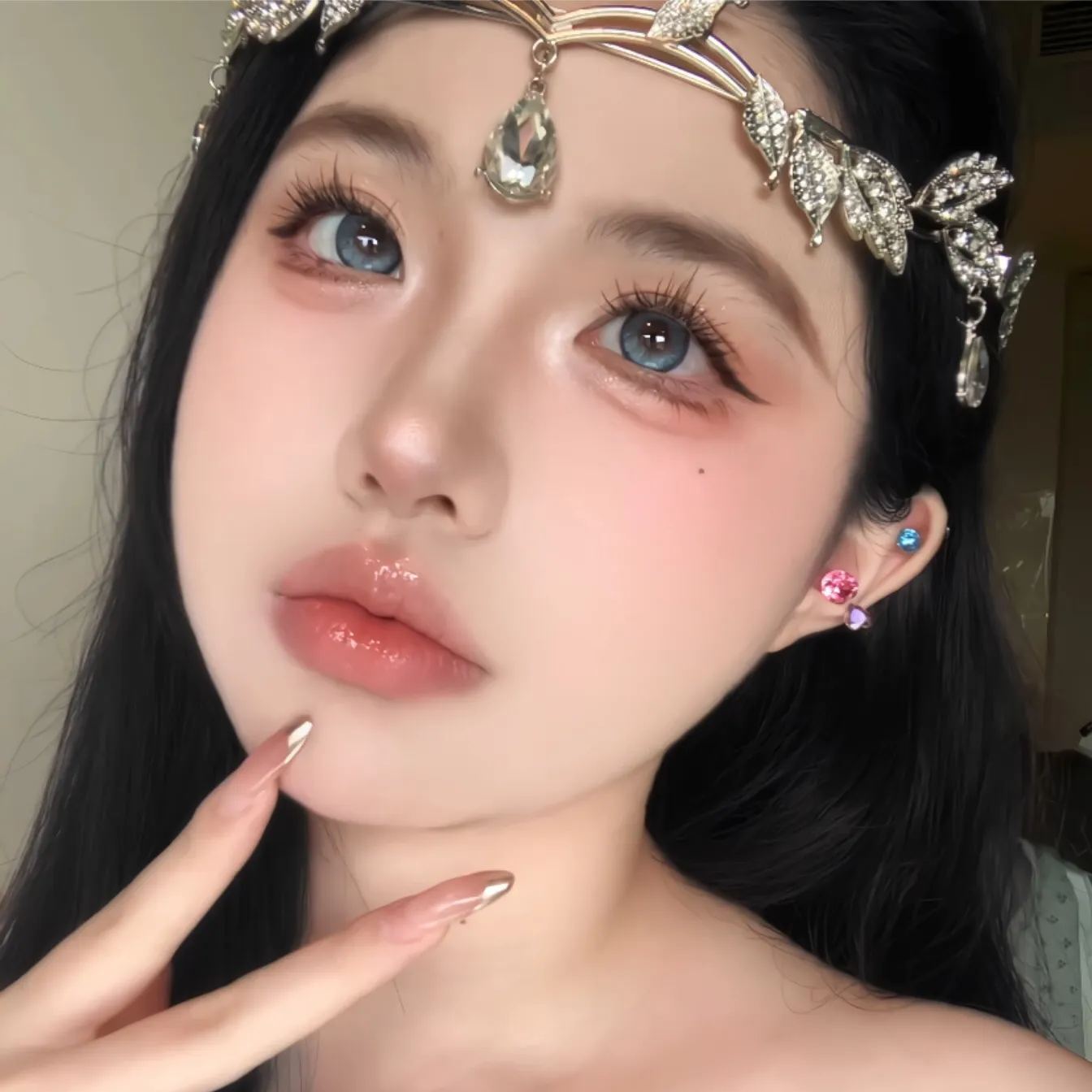 FaFaCon | 国产半年抛 | 含硅非离子 | 钻石镜面感 | 丁达尔蓝 | 14.2mm-allencon