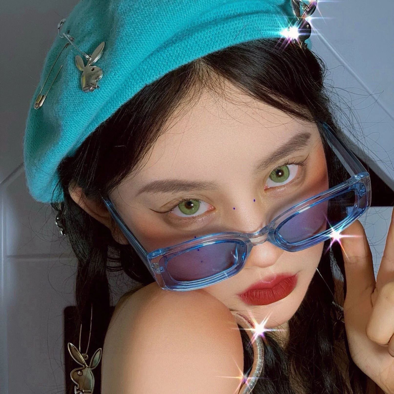 Peachcon | 韩产年抛 | 硅水凝胶 | 女团C位混血系列 | 空山基灰 | 空山基蓝 | 空山基蓝 | 空山基棕 | 14.0mm-allencon