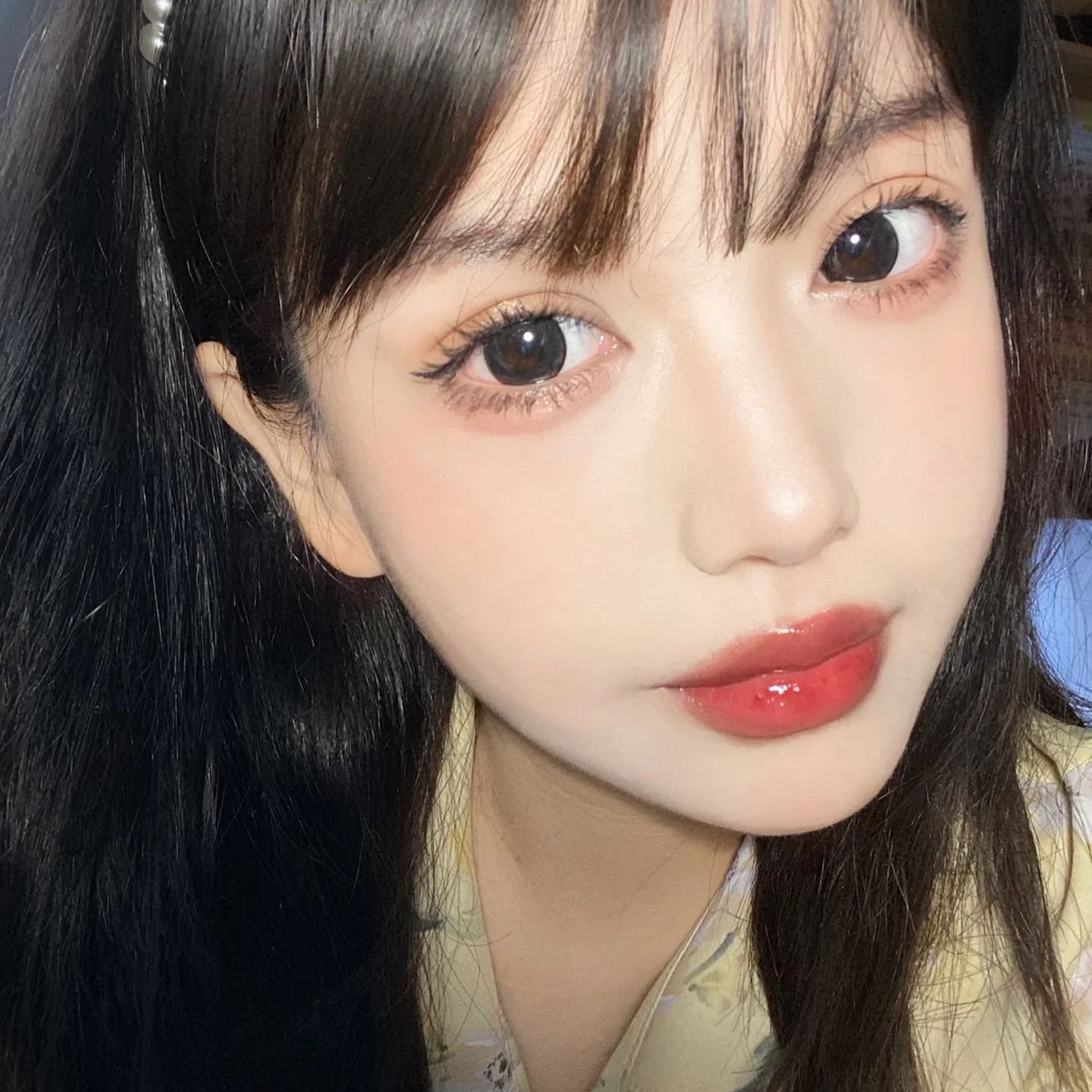 Lilyanna | 韩产半年抛 | 硅水凝胶 | 爆珠冰花黑 | 闪烁黑 | 14.5mm-AllenCon Since2017@UK