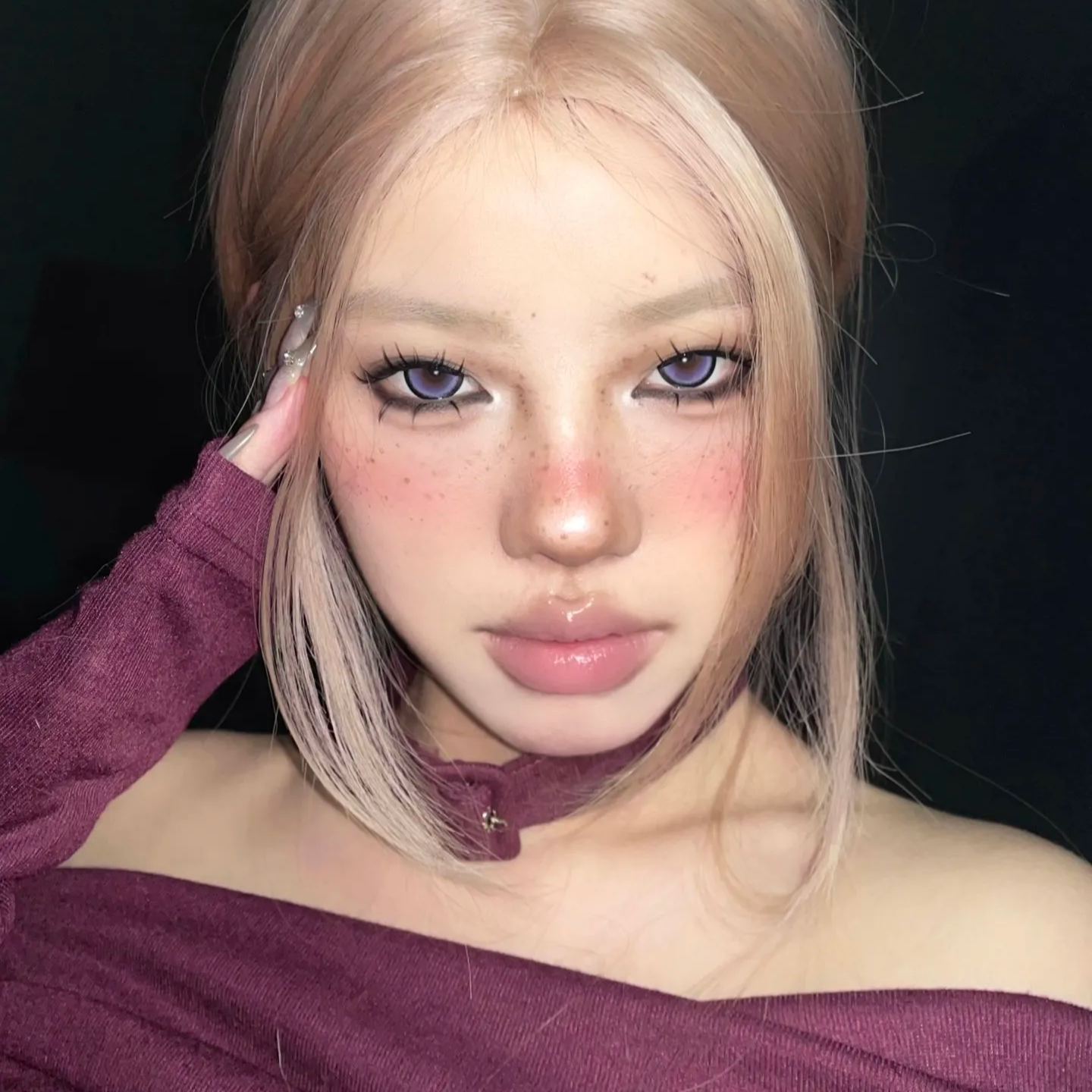 Macycon | 韩产年抛 | 硅水凝胶 | 奶油光感 | 大眼葡萄 | 14.5mm-allencon