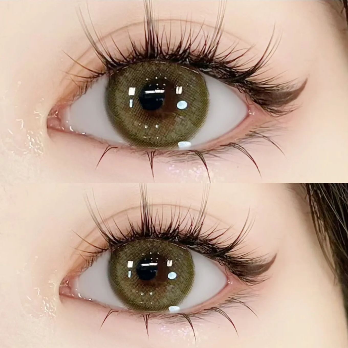 Leenscolor | 韩产日抛 | 水凝胶 | 韩系棕绿 | 小梨糕 | 14.0mm丨10片装-AllenCon Since2017@UK