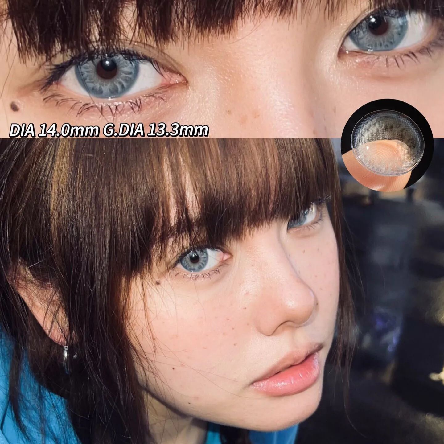 Cococon | 韩产年抛 | 硅水凝胶 | 毒药系列 | 速成混血蓝瞳 | 蓝毒 | 14.0mm-allencon