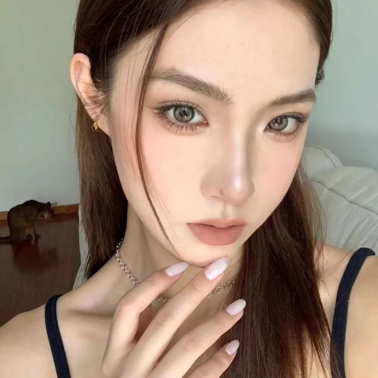 Chonos | 国产日抛 | 非离子 | 生牛乳巧色 | 日常亮棕色 | 甜美亚裔棕 | 14.0mm-14.4mm | 10片装-allencon