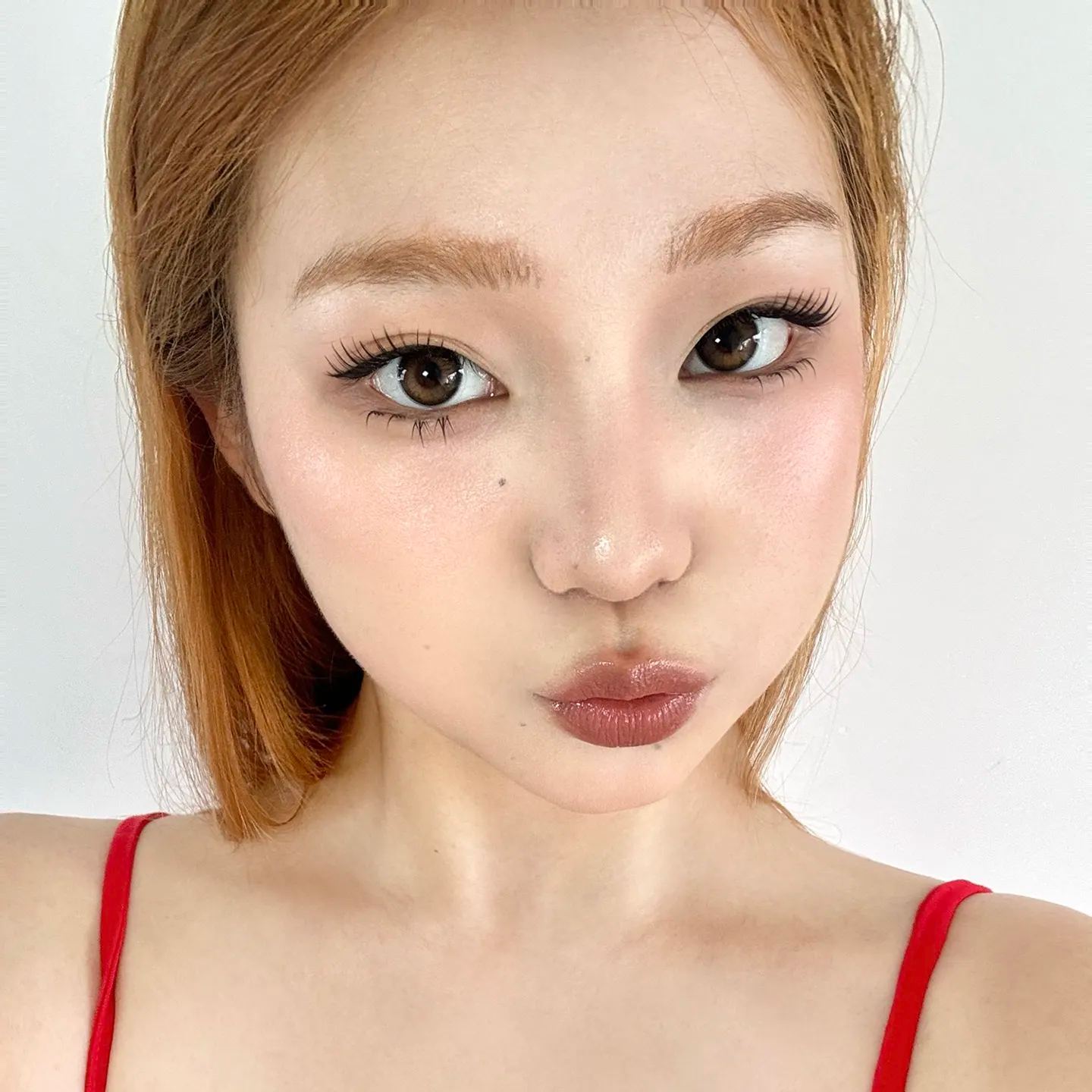 Chonos | 国产日抛 | 非离子 | 生牛乳巧色 | 日常亮棕色 | 甜美亚裔棕 | 14.0mm-14.4mm | 10片装-allencon