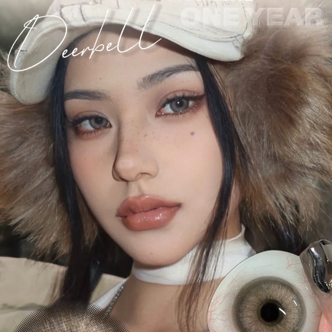 Deerbell | 韩产年抛 | 硅水凝胶 | 美拉德废土风 | 亚裔褐棕 | 14.5mm-allencon