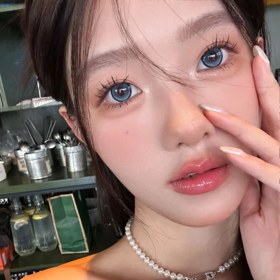 FlowerColor | 韩产年抛 | 硅水凝胶 | 漫画梦幻冰透蓝 | 冰点极光 | 14.5mm-allencon