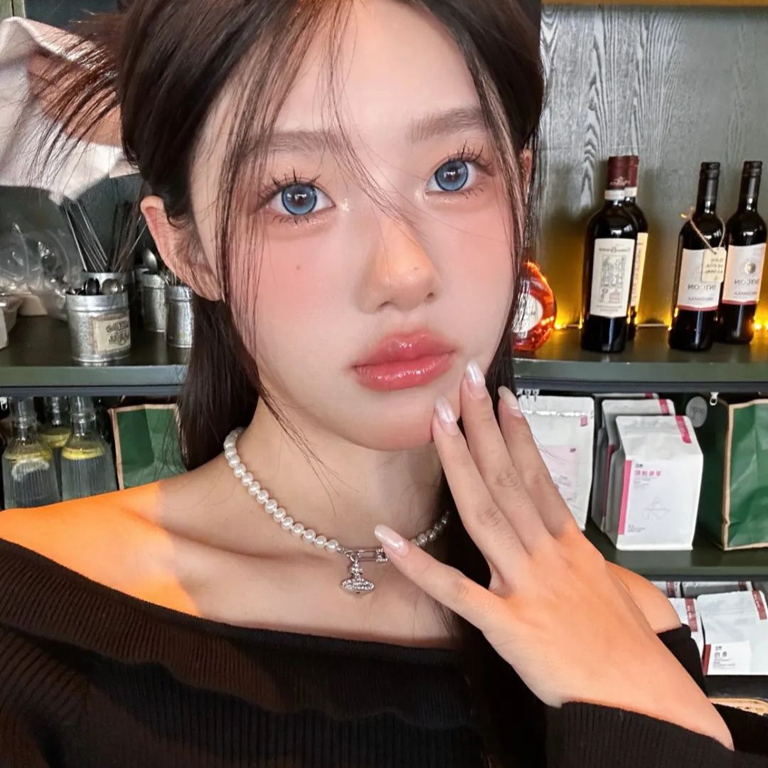 FlowerColor | 韩产年抛 | 硅水凝胶 | 漫画梦幻冰透蓝 | 冰点极光 | 14.5mm-allencon