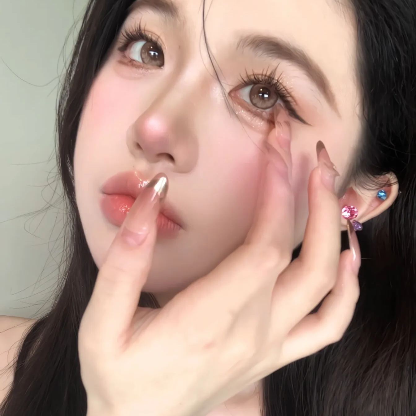 FaFaCon | 国产半年抛 | 含硅非离子 | 淡颜牛乳茶 | 焦糖雀斑 | 14.2mm-allencon