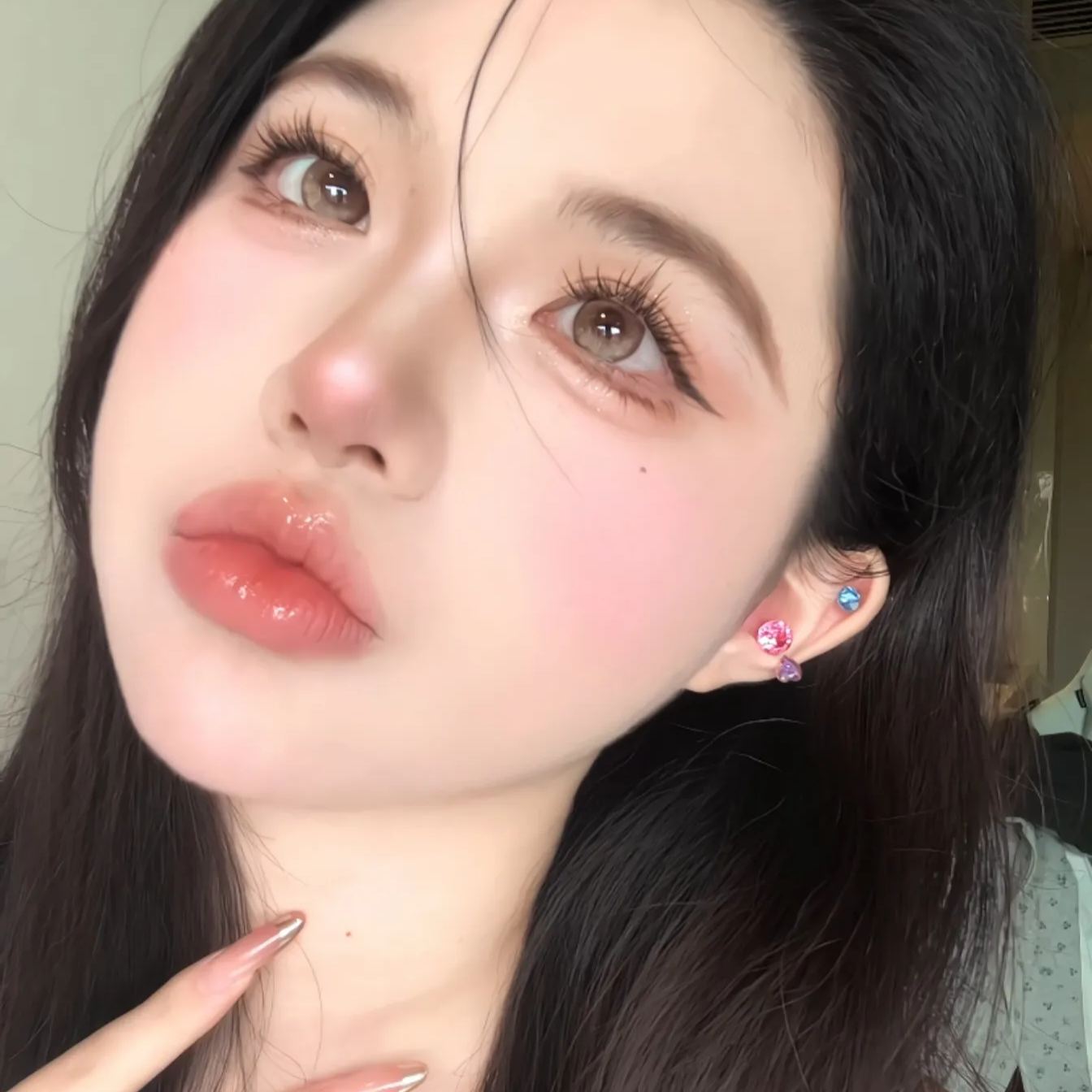 FaFaCon | 国产半年抛 | 含硅非离子 | 淡颜牛乳茶 | 焦糖雀斑 | 14.2mm-allencon