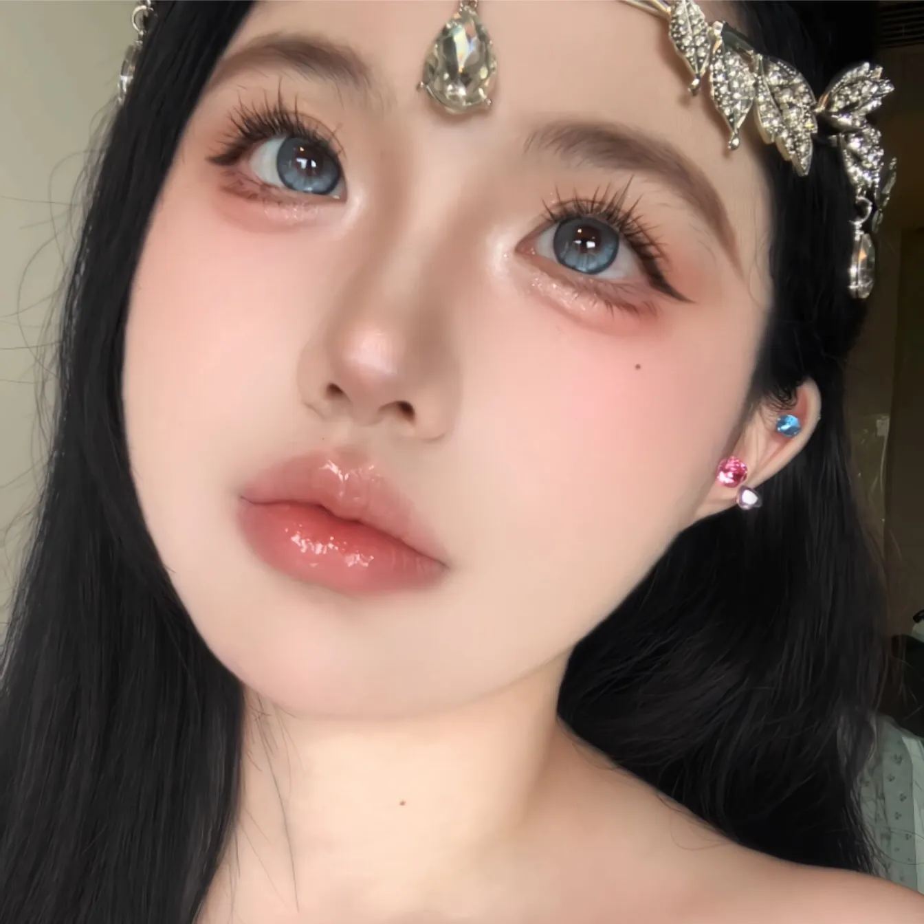 FaFaCon | 国产半年抛 | 含硅非离子 | 钻石镜面感 | 丁达尔蓝 | 14.2mm-allencon