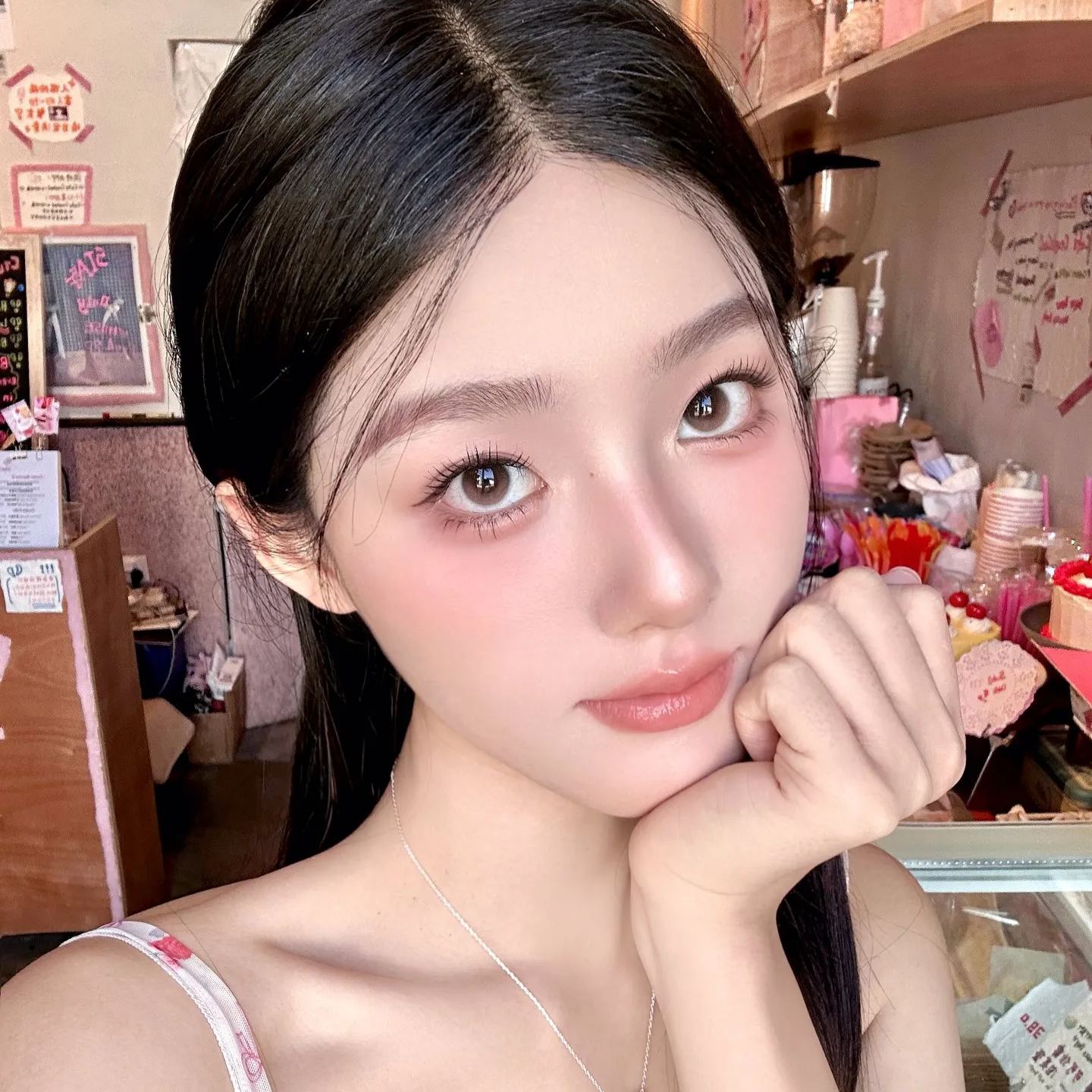 FaFaCon | 国产日抛 | 水凝胶 | 樱花渐变粉 | 霓虹粉墨 | 14.2mm | 10片装-allencon