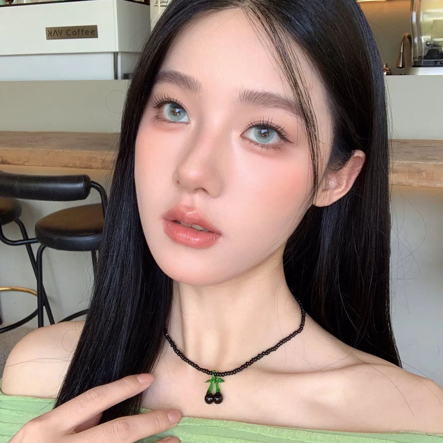 FaFaCon | 国产日抛 | 水凝胶  | 清凉感薄荷曼波 | 薄荷芭蕾 | 14.2mm | 10片装-allencon