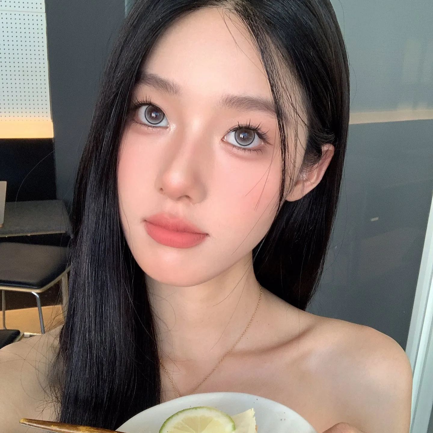 FaFaCon | 国产月抛 | 含硅非离子 | 黑灰色玻璃珠 | 黑泽美惠 | 14.2mm-allencon