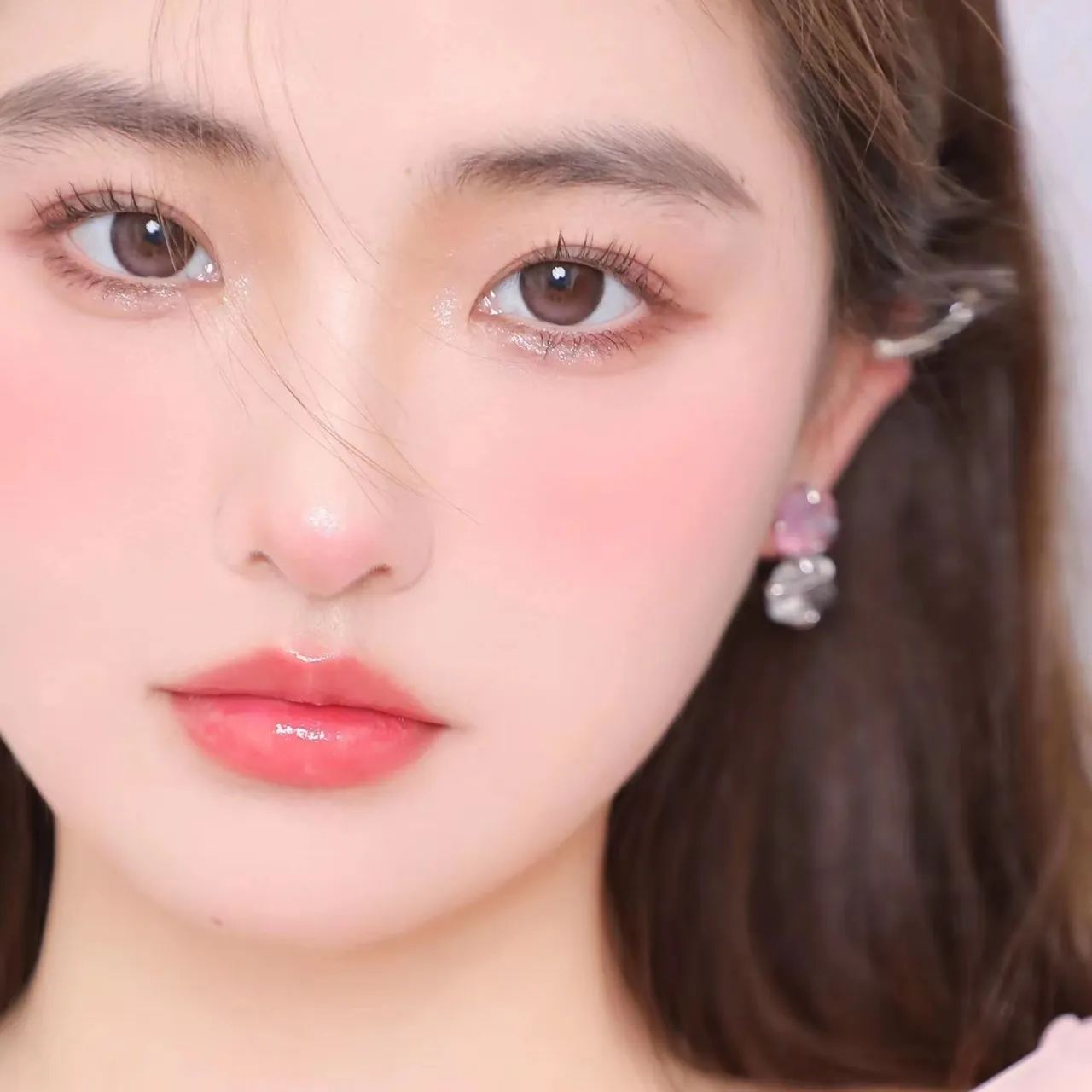 Springcon&Hushlens | 韩产年抛 | 硅水凝胶 | 可爱粉瞳 | 白桃茉莉 | 14.2mm-allencon