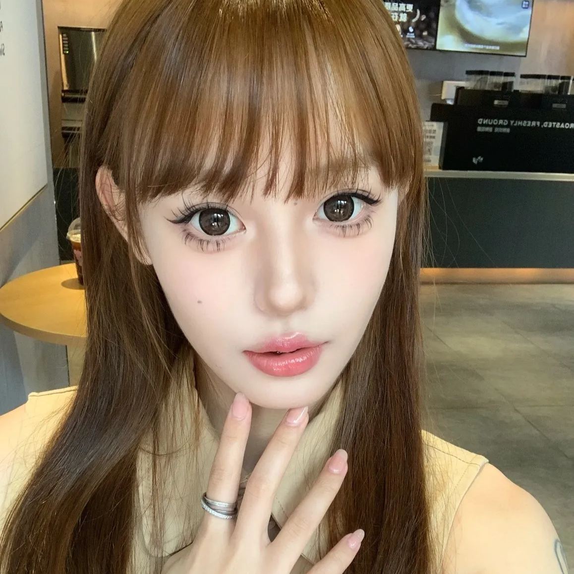 Lvycon | 韩产半年抛 | 硅水凝胶 | 一颗杏仁-奶泡水星 | 14.5mm