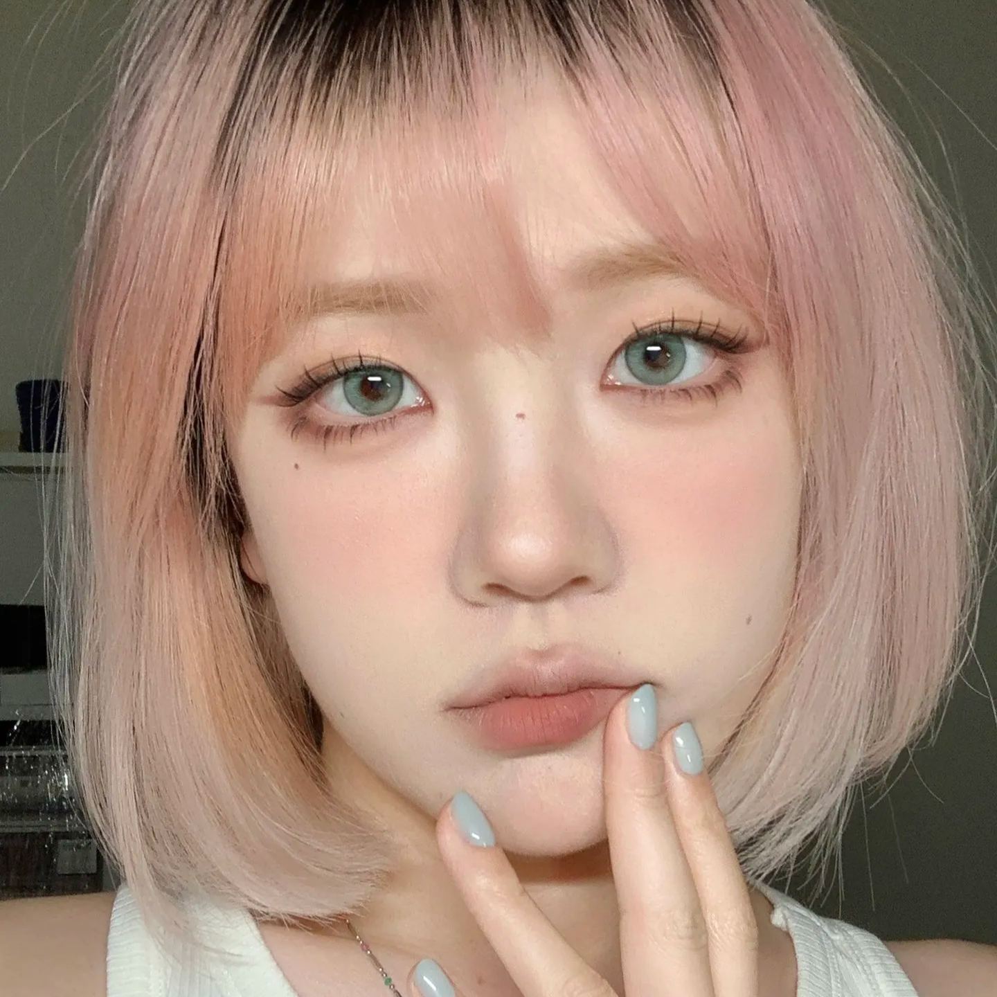 LoveiiKira | 国产日抛 | 非离子 | 清冷慵懒绿色系 | 天青色 | 青提果 | 玉橄榄 | 翡翠心 | 14.2mm | 10片装