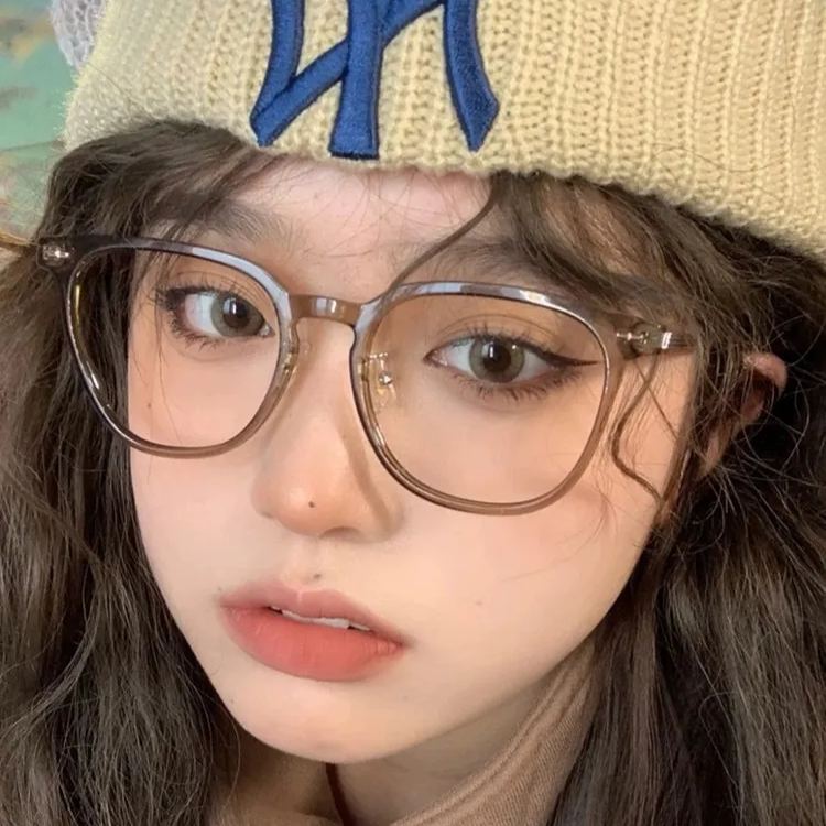 TR方圆框丨椰子透灰框丨显白显脸小丨减龄素颜镜丨颜值翻倍丨女款 01254YF【全球购】