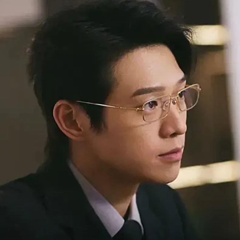 金丝方框 | 魏大勋同款 | 高冷气质 | 超轻纯钛 | 男款 J85741【全球购】