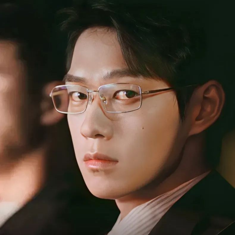 金丝方框 | 魏大勋同款 | 高冷气质 | 超轻纯钛 | 男款 J85741【全球购】