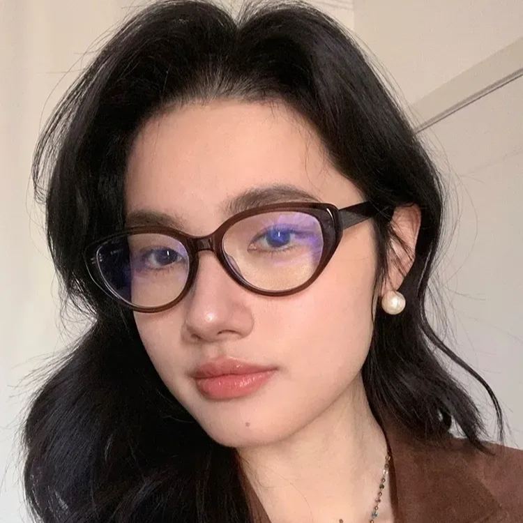 高级感猫眼框 | 俏皮灵动 | 立体质感 | 上镜拿捏 | 高颜框型 | 男女同款 Y8045X【全球购】