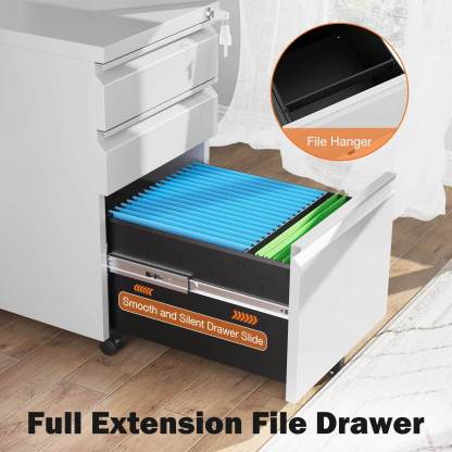 Sweetcrispy 3 Drawer Mobile Rolling File Cabinet With Lock  For Home Office--Bedroom,Bedroom Cabinet,Home Office,Home Office Cabinet,Office,Office Cabinet
