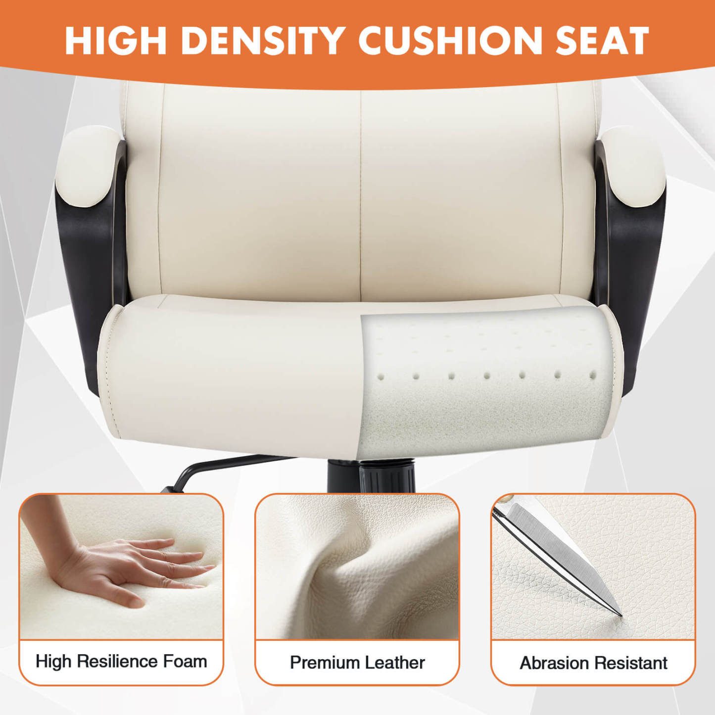 Adjustable Computer Desk Chair with Lumbar Support,Padded Armrest,Swivel Rolling--Bedroom,Bedroom Chair,Home Office,Home Office Chair,Office,Office chair,Office Chair1