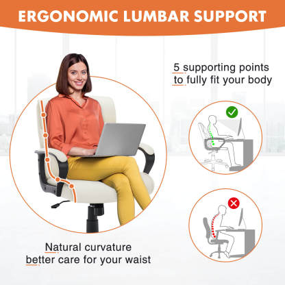 Adjustable Computer Desk Chair with Lumbar Support,Padded Armrest,Swivel Rolling--Bedroom,Bedroom Chair,Home Office,Home Office Chair,Office,Office chair,Office Chair1