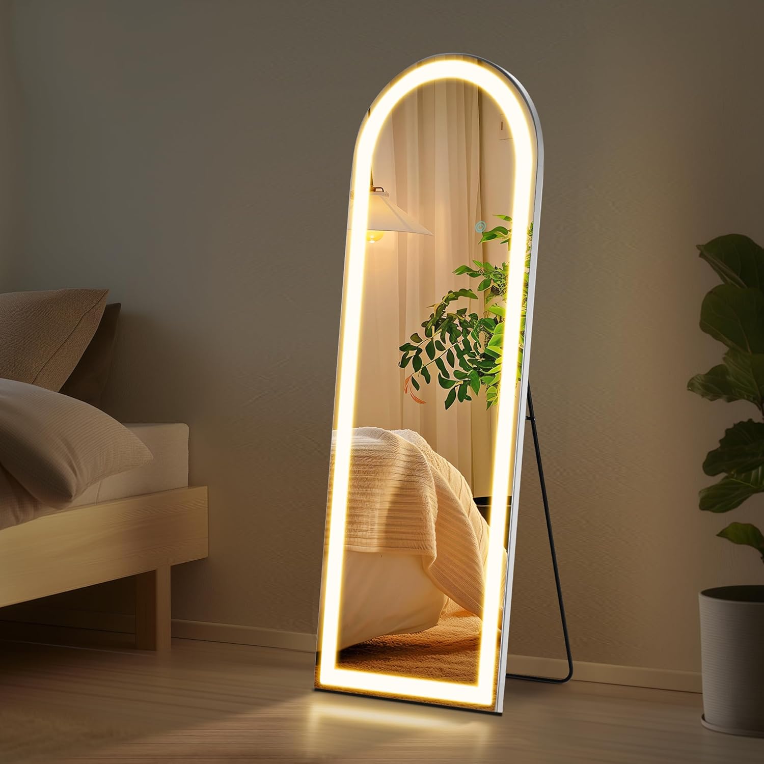 Arched Mirror Full Length with LED Lights