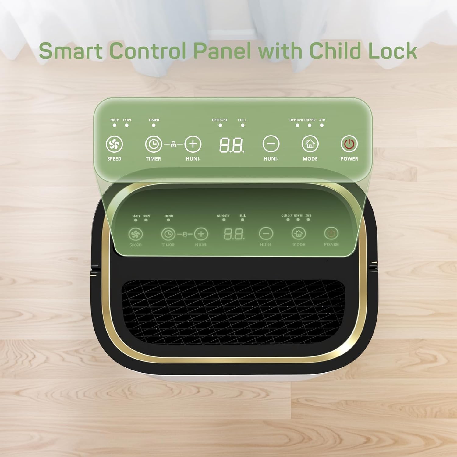 Dehumidifier for Basement with Drain Hose for Auto or Manual Drainage, 4500 Sq.Ft Energy Star Dehumidifiers, Portable for Home Bedroom Large Room Bathroom, 50 Pints Dehumidification Capacity