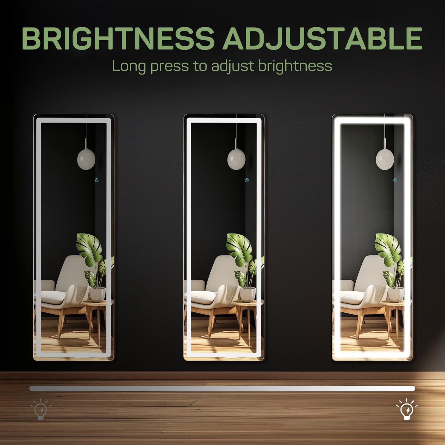  Mirror Full Length with LED Lights