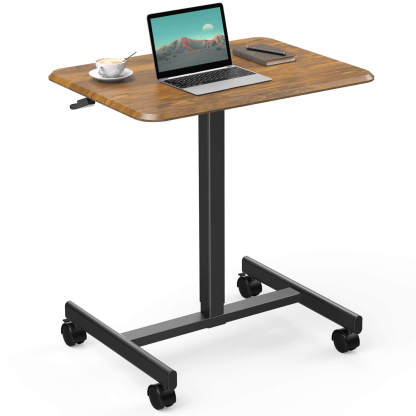 Adjustable Rolling Desk Laptop Computer Cart for Home, Office, Classroom,Overbed Table--Bedroom,Bedroom Desk,Home Office,Home Office Desk,New Arrivals,Office,Office Desk