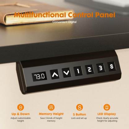 Electric Height Adjustable Standing Desk with Storage Shelf Double Drawer,  Sit to Stand Ergonomic Computer Desk--Best Sellers,Bedroom,Bedroom Desk,Electric Lift Desk,Home Office,Home Office Desk,Living Room,Living Room Desk,Office,Office Desk