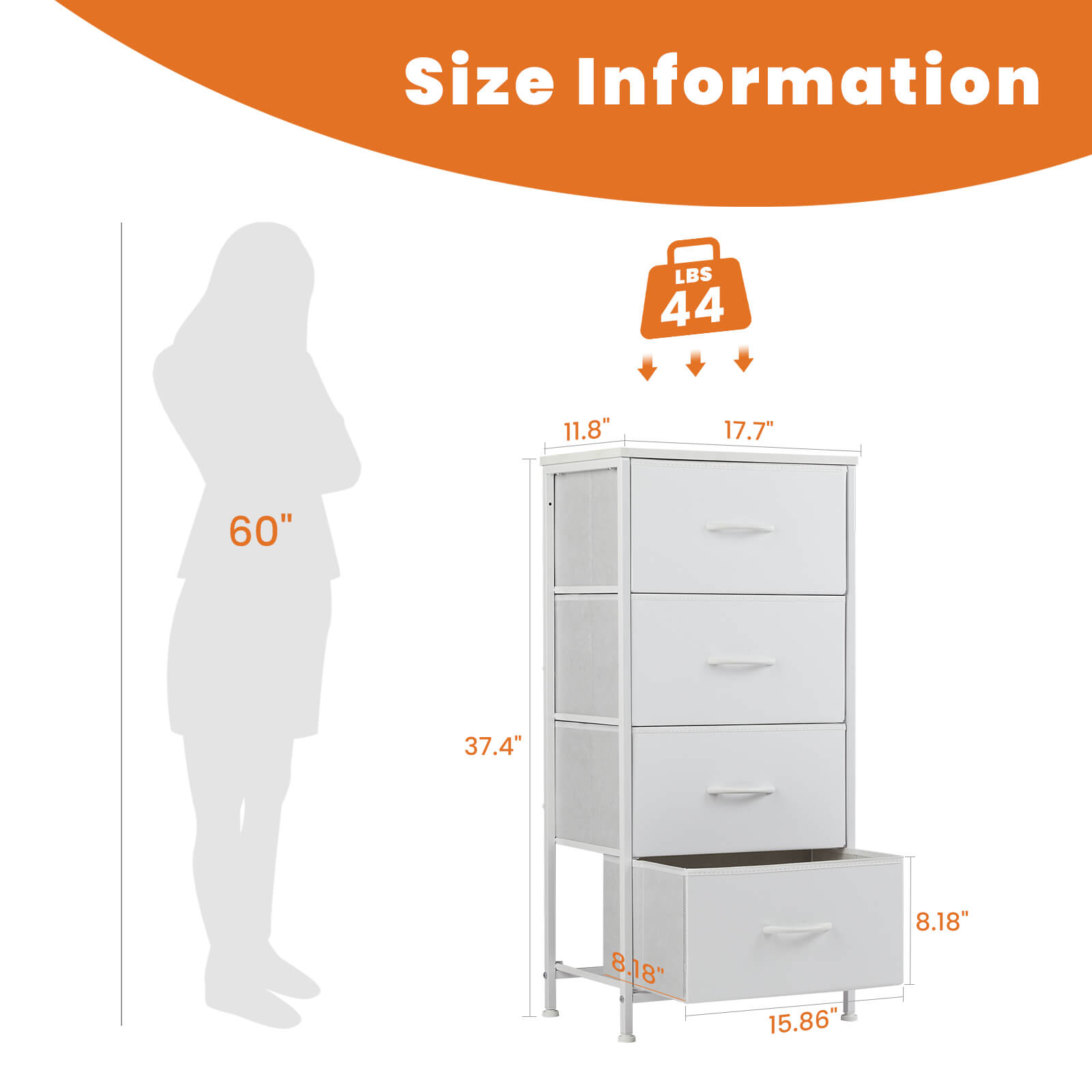 Drawers Dresser Chest of Drawers,Metal Frame and Wood Top--Bedroom,Bedroom Cabinet,Living Room,Living Room Cabinet