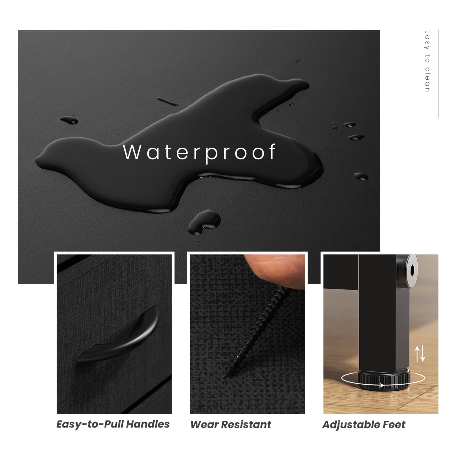 Drawers Dresser Chest of Drawers,Metal Frame and Wood Top--Bedroom,Bedroom Cabinet,Living Room,Living Room Cabinet