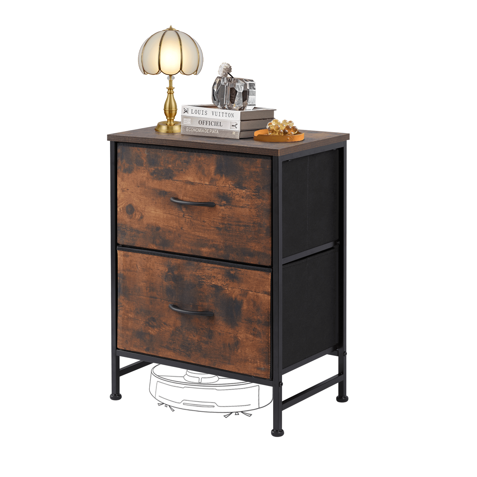 Drawers Dresser Chest of Drawers,Metal Frame and Wood Top--Bedroom,Bedroom Cabinet,Living Room,Living Room Cabinet